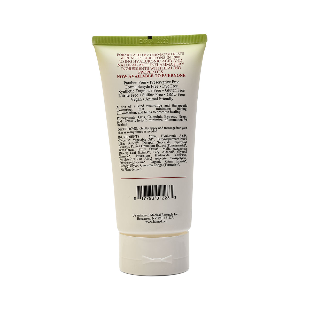 Hyaluronic Reconstructive Crème Therapeutic Moisturizer For Diabetic Skin