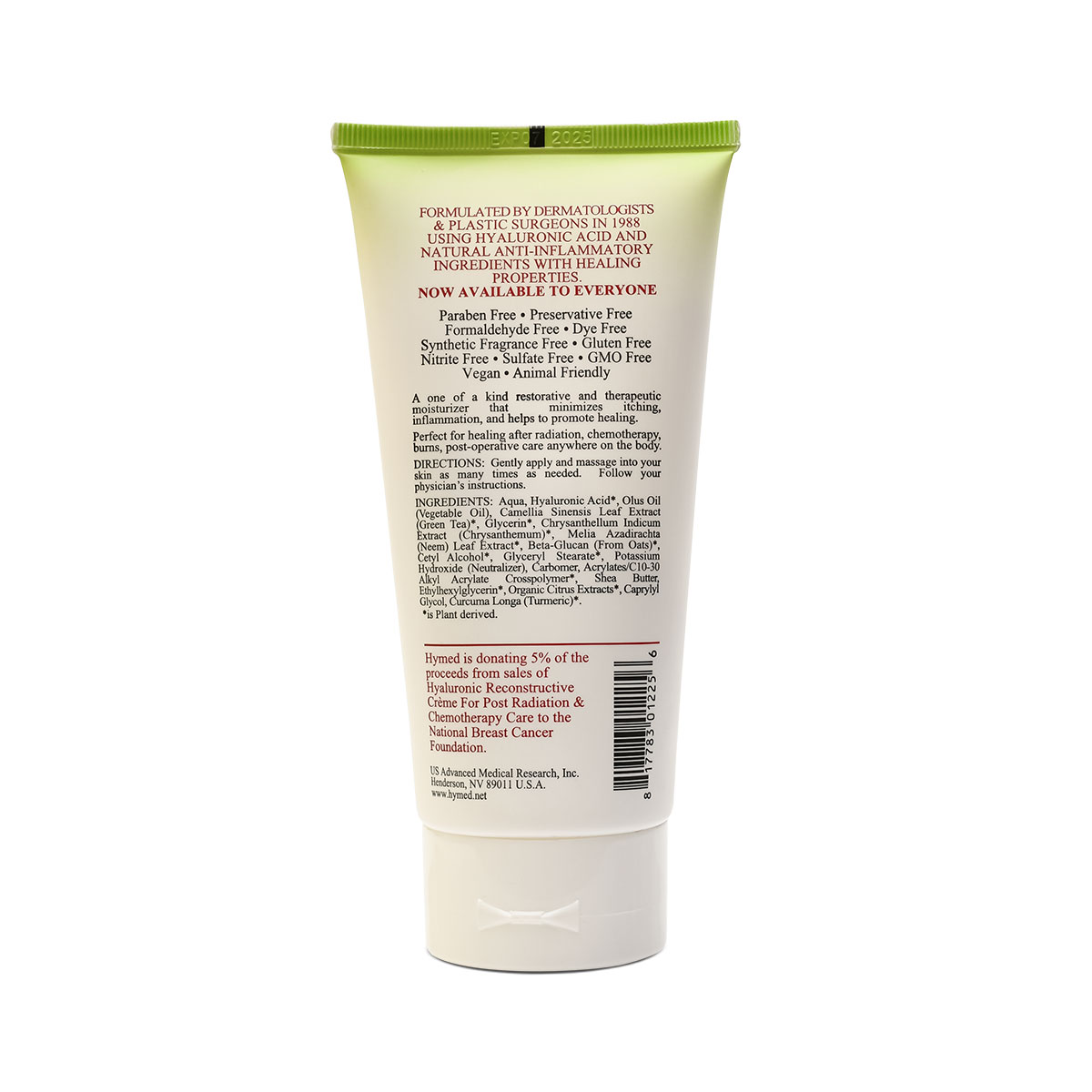 Hyaluronic Reconstructive Crème For Post Radiation & Chemotherapy Care